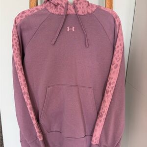 Under Armour Rival Blocked Hoodie in Misty Purple